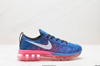 公司级nike Air Max Flyknit 耐磨轻便 织物减震防滑透气轻便 低帮跑步鞋 蒸汽大气垫百搭休闲运动慢跑鞋 耐克 原档案flyknit鞋面，新全掌
