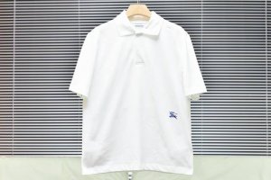 P 220 渠道优势 支持放店 【外贸保真版】Burberry Polo白色 细节图直观展示：