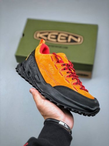 Keen Jasper Rocks Sp 科恩贾斯珀都市系列复古低帮系带户外风露营徒步登山运动训练鞋 #采用固色翻毛皮鞋面材质 内嵌高密度Eva发泡缓震脚垫 外