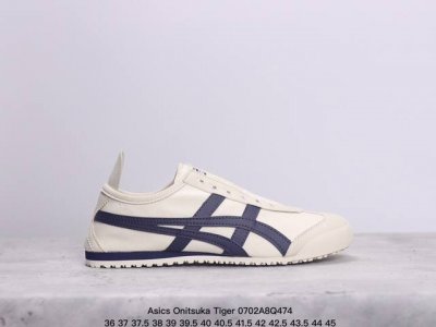Onitsuka Tiger Mexico66 Paraty Slip-On 亚瑟士鬼塚虎一脚蹬经典休闲帆布鞋。虎爪造型的logo，鞋身稳定包裹系统支撑鞋身。鞋