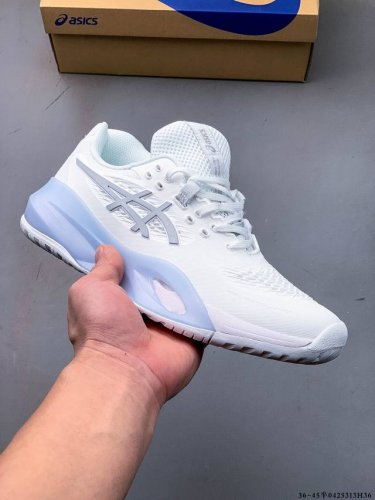 公司级！Asics亚瑟士Gel-Resolution 10 男女子稳定R9 R10专业网球鞋 外观设计上，R10一改之前R8、R9的“扁长细”风格，变得更高更宽