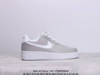 耐克 Nike Air Force 1 Af1耐克 低帮 空军一号休闲板鞋 白银 满天星 Xm0719Q546