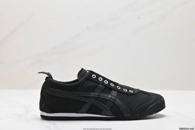 公司级onitsuka Tiger鬼冢虎 Mexico 66 Slip-On 一脚蹬低帮夏季透气运动休闲鞋 货号:D3K0Q-9090 尺码:36 37 37.