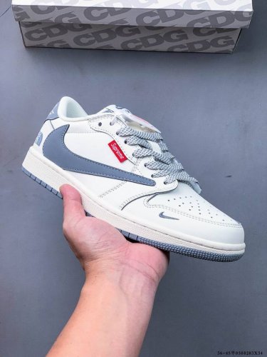 公司级头层！耐克Nike Air Jordan 1 Low Aj1乔1 低帮潮流缓运动休闲板鞋。Aj1 低帮拼接 完美版型真头层牛皮# 内置缓震气垫 原鞋开模