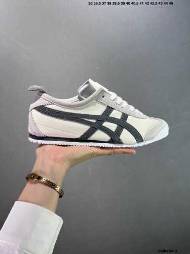 Asics 亚瑟士 男女鞋真标半码制 日产经典老牌-鬼塚虎 Onitsuka Tiger Mexico 66经典墨西哥系列复古经典百搭板鞋休闲运动鞋慢跑鞋 采用