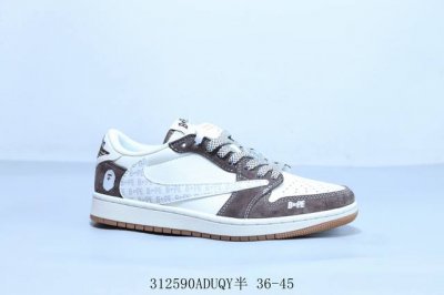 乔丹Air Jordan 1 Low Aj1 乔1低帮复古文化休闲运动篮球鞋倒勾 货号 Xf8698-005 312590Aduqy半 36-45