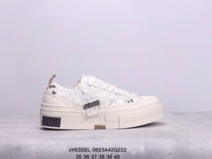 xvessel 天鹅之梦长毛绒亮片变色低帮帆布鞋男女同款 xm0823Q222