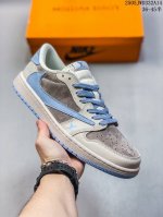 海外爆款限量发售 公司级 Travis Scott X Fragment Design X Jordan Air Jordan 1 Low Og Sp 古驰联名