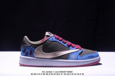 220海外爆款限量发售！公司级 Travis Scott X Fragment Design X Jordan Air Jordan 1 Low Og Sp “