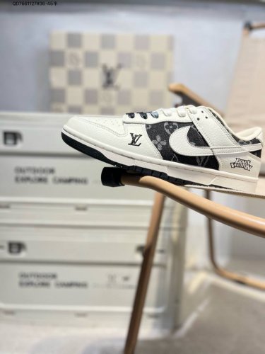 Nike Sb Dunk Low“Lv联名” 周年高端定制 低帮休闲板鞋 定制鞋盒 超高清洁度 皮料切割干净无任何毛边 细节完美Xb3802 Qd7661127