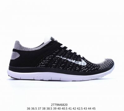 真标带半码！ Nike耐克男女free 4.0赤足四代 飞线网面透气缓震运动跑步鞋 货号：631053-001 编码：2779M6820