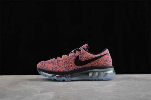 Nk Air Max Flyknit 2014 耐克飞线全掌气垫减震休闲跑步鞋 620469-404 #经典重现Flyknit鞋面，一体成形无缝设计将良好的透气