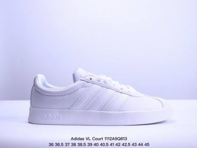 公司级Adidas Neo VL Court 2.0 百搭单品 绒面麂皮防滑耐磨轻便低帮板鞋 整双鞋以传统的低帮呈现的清新造型 鞋头优先头层反毛皮 包裹保证优秀