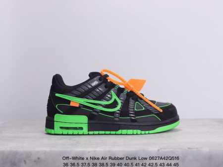Off-White X Nike Air Rubber Dunk Ow 联名款 耐克气垫缓震运动鞋 牛皮材质 公司级 真标带半码 Size:36-45码 Xm0 - 点击图像关闭