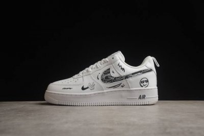 310 Nk Air Force 1'07 Low "Smiley Face" 耐克笑脸 空军一号低帮休闲运动板鞋 Fb8971-020 打造纯正空军版型#专注