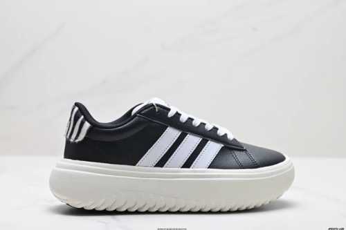 公司级adidas Grand Courtbeat Platform 厚底休闲 耐磨 低帮 板鞋 货号:Ih7754 尺码:36 36.5 37 38 38.5