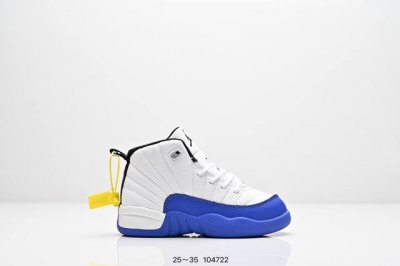 童鞋耐克 Aj 乔丹12代 Nike Air Jordan 12 Retro 篮球鞋复刻男子运动鞋 重现设计师汀克 哈特菲尔德广受赞誉的 1996 年鞋款设计，
