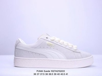 PUMA Suede 舒适百搭防滑耐磨低帮板鞋男女款 米白色 XM1027Q222