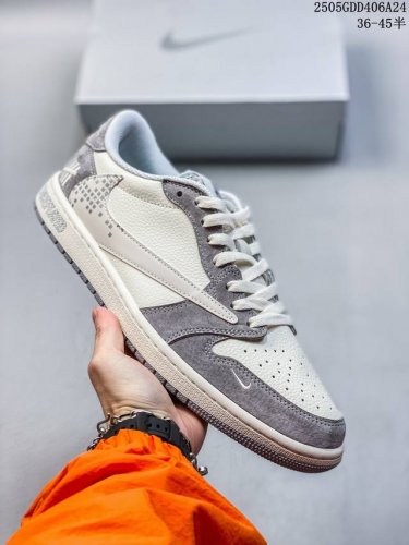 海外爆款限量发售 公司级 Travis Scott X Fragment Design X Jordan Air Jordan 1 Low Og Sp Un联名