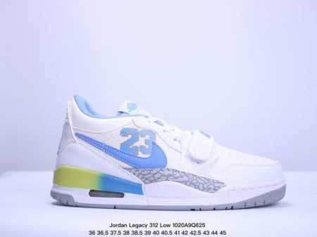 真标耐克Nike Air Jordan Legacy 312 Low”White Pine Green“乔丹最强三合一混合版本低帮文化休闲运动篮球鞋 货号:CD - 点击图像关闭