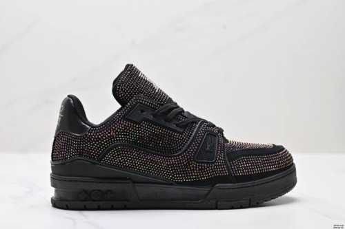公司级全新Lv路易威登Louis Vuitton Trainer Sneaker Low休闲运动文化百搭板鞋 尺码:40-45 Id:Jef101-Kjs