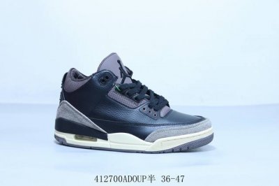 乔丹Air Jordan 3 Retro Black Gold . 迈克尔 乔丹Aj3代中帮复古休闲运动文化篮球鞋 货号 Fz48 01 41 0Adoup半