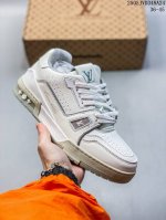 Y版驴家全空胶版本 独家定制佛山礼盒 超级性价比 e Louis Vuitton Trainer Sneaker Low Lv路易威登低帮板鞋 正确一致Tpr光