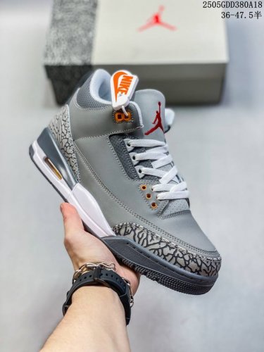 公司级Air Jordan 3 Retro Aj3 乔3 复古休闲运动文化篮球鞋 首次使用经典传神Jump Man Logo 并创新使用后掌可视气垫 清爽有余的