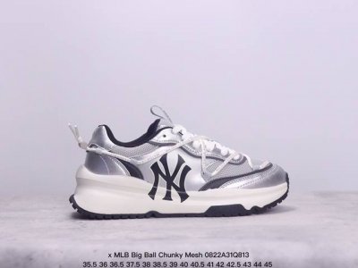 公司级korea韩国限定发售ny美国榄球洋基队限定 X Mlb Big Ball Chunky Mesh 厚底老爹系列低帮网织轻量休闲运动慢跑鞋 货号:3Ash