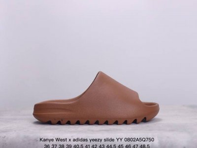 kanye West X Adidas Yeezy Slide Yy新款椰子拖鞋男女网红情侣外穿潮室外夏季一字拖沙滩拖 椰子拖鞋 侃爷再度联乘采用eva泡棉式一