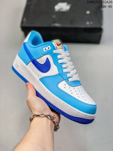 耐克 Nike Air Force 1 '07 Low 空军一号含气垫 低帮百搭厚底增高休闲运动板鞋。柔软、弹性十足的缓震性能和出色的中底 06Jgd332A2