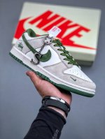 Nike Sb Dunk Low X Stussy 米白绿纯原大厂出品 极力推荐原装头层材料 独家版型蒸餾加工帶來的是更好的视觉和脚感体验大厂纯原品质出货 清洁
