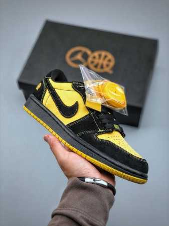 今日福利款 Air Jordan 1 Low 黑黄 低帮文化休闲运动板鞋 Lb8836-007 尺码：36-47 半 - 点击图像关闭