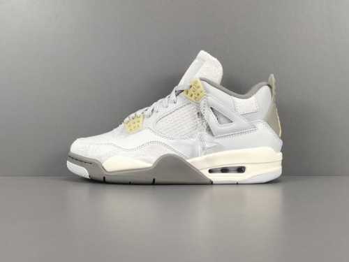 全新改版，品质升级！ X版：顶级Aj4 灰绿色 Jordan Air Jordan 4 Se ＂Craft ＂潮流复古篮球鞋 男女同款 货号：Dv3742-02