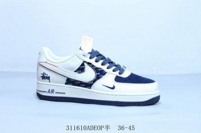 210 耐克 Nike Air Force 1 Af1耐克 低帮 空军一号休闲板鞋 联名 货号 Xz6188-728 311610Adeop半 36-45