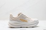 公司级Hoka One One Bondi 8 复古舒适防滑耐磨 低帮 山地户外跑步鞋 货号:1162014 尺码:36 36.5 37.5 38 38.5 3