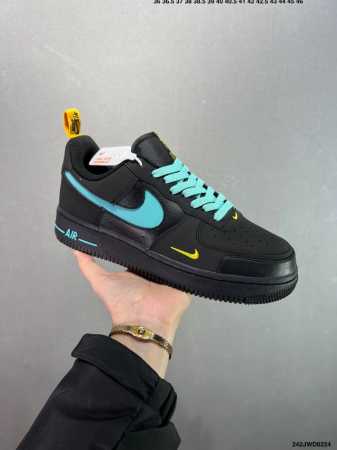 公司级Nk Air Force 1 Low ‘07 空军一号低帮经典板鞋 毒液液态金属白黑 If1686-101 大厂出品 同步官方全新版本 不规则波浪大底咬花 - 点击图像关闭