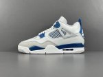 供货稳定，欢迎主推！ Og版：乔4 白蓝 年版Jordan Air Jordan 4 Military Blue ＂ 减震中帮 潮流复古篮球鞋 男女同款 货号：