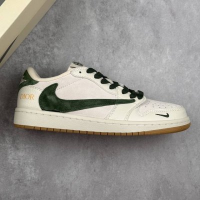 本地290 核心私 Travis Scott X Fragment Design X Air Jordan 1 Low Og Sp Aj1 乔1 迪奥联名-翻毛