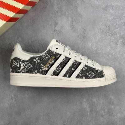 本地 核心私 公司级Adidas Originals Superstar 阿迪达斯 三叶草 贝壳头’Diy’系列低帮经典百搭休闲运动板鞋 原装头层材料 用料绝不