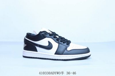 乔丹Air Jordan 1 Low Aj1 乔1低帮复古文化休闲运动篮球鞋 黑白熊猫 货号 Dm1199-100 410330Adywo半 36-46