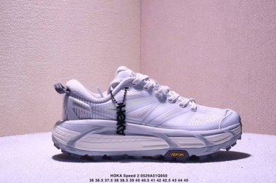 公司级Hoka One One Mafate Speed 2 Low 轻量低帮户外越野跑鞋 户外山脉越野轻量运动跑鞋 鞋面用轻的无缝架构 鞋带用了弹性不易松脱的