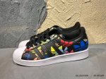 新品上市实拍 阿迪达斯Adidas三叶草 Originals Superstar”Embroidered Logo Black White“贝壳头经典百搭休闲运