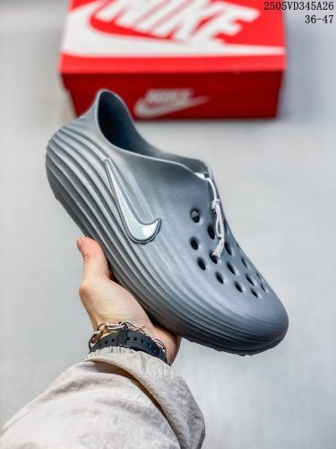 36-47 组合底Nike Reactx Rejuven8 耐克 简约舒适 洞洞鞋 由兼具轻便性和耐用性的Eva泡沫打造 拖鞋的外观十分吸引人 融合了舒适与时尚