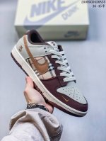 海外爆款限量发售 高端定制Nike Sb Dunk Low 巴宝莉联名---棕卡其格纹 高端定制 低帮休闲板鞋 定制鞋盒 大厂纯原品质出货 超高清洁度 皮料切割