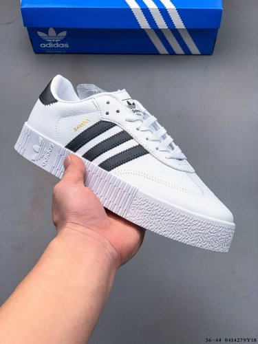 集图 真标半码！阿迪达斯Adidas Samba Rose 三叶草 复古厚底增高休闲板鞋 0414279Y18