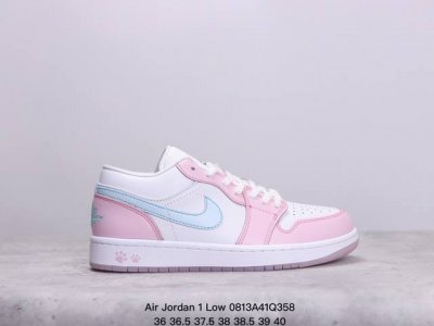公司级air Jordan 1 Low 白粉 官方同步新色 原装级产物 拒绝公底 立体鞋型 细节完美 高清洁度 购置公司同步原材料 原汁原味 忠于原版 货号：H