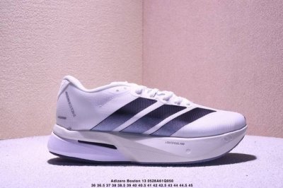 公司级Ad Adizero Boston 13 夏季透气网眼竞速跑鞋 Js4939 融合Lightstrike和Lightstrike pro技术 采用乙烯 乙