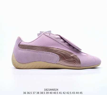 Puma Speedcat X The Open Product 联名复古彪马薄底轻盈休闲运动鞋 孔眼底座和脚趾凸起由绒面革材料制成 支持侧踏时的踏步工作 脚背 - 点击图像关闭