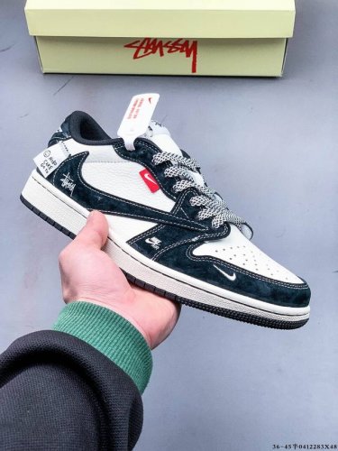 公司级头层！耐克Nike Air Jordan 1 Low Aj1乔1 低帮潮流缓运动休闲板鞋。Aj1 低帮拼接 完美版型真头层牛皮# 内置缓震气垫 原鞋开模